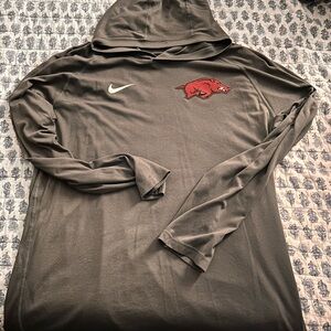 Nike Gray Razorbacks Hoodie